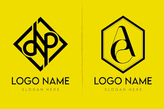 do modern monogram letter logo design