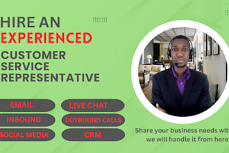 be your customer service representative, live chat, customer support agent, csr