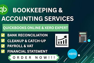 do xero bookkeeping, setup, cleanup and bank reconciliation