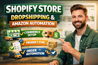 shopify store design and redesign, copy website for ecommerce, amazon automation