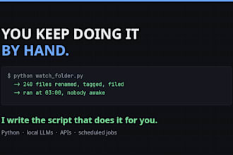 build ai automation scripts and llm integrations in python