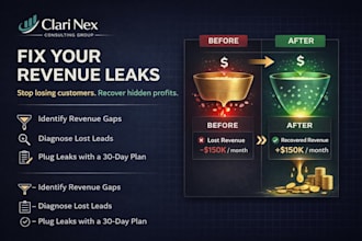 audit your business and find the leaks hurting your growth with a clear plan