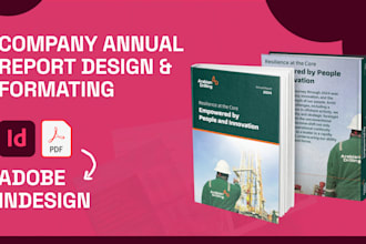 design professional annual report in adobe indesign