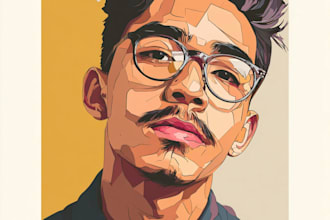 draw cartoon vector portrait