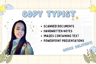 type handwritten notes into word
