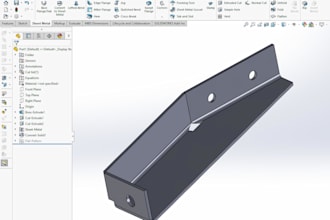 design sheet metal parts for laser cutting and fabrication