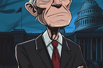do digital political cartoon for political cartoon