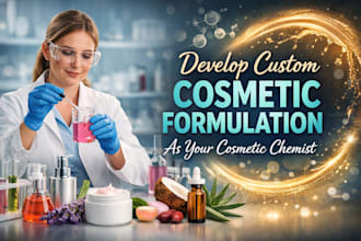 develop custom cosmetic formulation as your cosmetic chemist