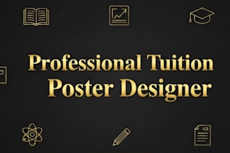 design attractive tuition, coaching and school posters