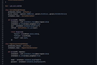 develop or improve your django rest API