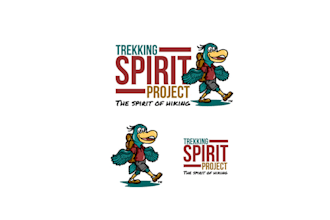 create artwork unique logo for my hiking project