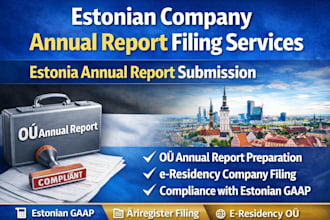 prepare and submit your estonian company annual report fast and compliant
