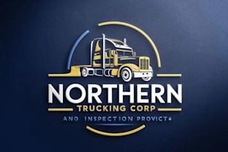 do transport logistics trucking transportation and dispatching logo