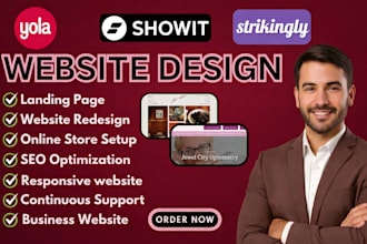 design showit website, redesign showit template yola, strikingly, using kimi ai