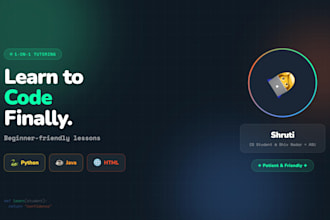 help fix and improve your beginner python java or HTML code