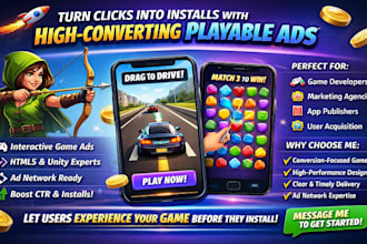 do playable ads, 2d html5 web game, html5 game, unity ads, mobile game ads