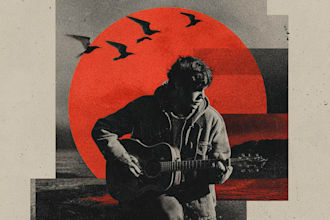 create a cover for your album and merch in vintage