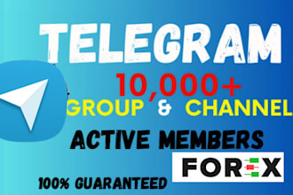 telegram promotion attract 90,000 telegram members, forex telegram ads