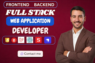 custom full stack ai website development, backend front end full stack developer