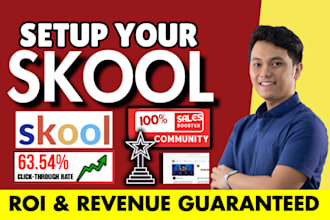 do skool community setup, skool community engagement, skool automation