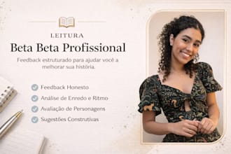 eu vou fazer a leitura beta e darei feedbacks construtivos