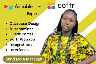 airtable database, softr webapp, airtable softr, client portal, softr airtable