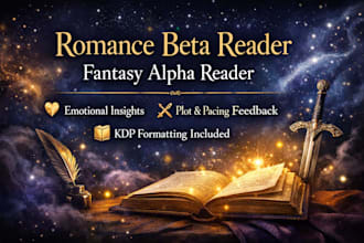 alpha read fantasy or beta read romance