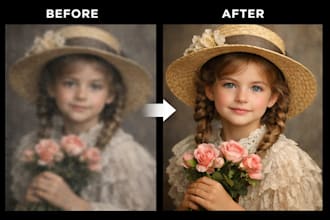restore old photos, repair damage, fix and colorize old photos professionally