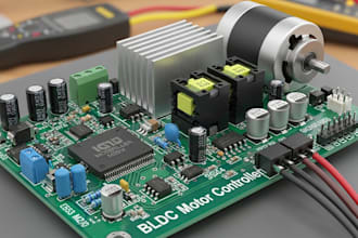 design bldc motor controller pcb with current sensing and protection