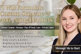 formulate custom skincare and anti aging cosmetic products for your brand