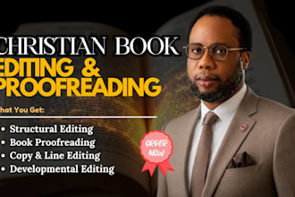 edit, proofread and critique your christian book as your christian book editor