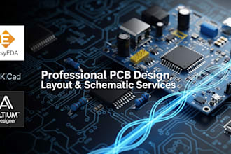 professional pcb design layout  and schematic services easyeda kicad altium