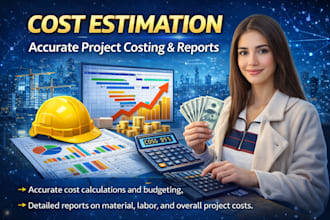 do material take off, quantity take off and cost estimation