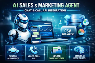 build an ai sales marketing agent with chat and call API endpoint