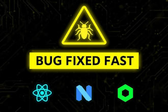 fix complex bugs and add custom features in react, next js, or node js