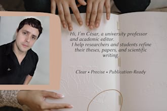 provide academic editing for theses and scientific texts