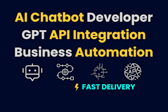 build ai chatbot with gpt API integration and automation