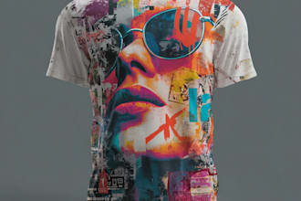 design a creative graphic t shirt design