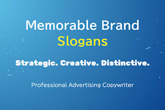 create a memorable brand slogan or tagline for your business