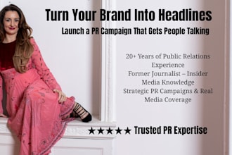 create a PR campaign to boost brand reputation in the media