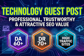 provide premium tech backlinks from high authority tech blogs