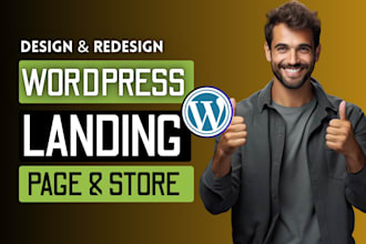 build wordpress landing page design squeeze page sales page or sales funnel