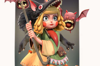 3d character models and props