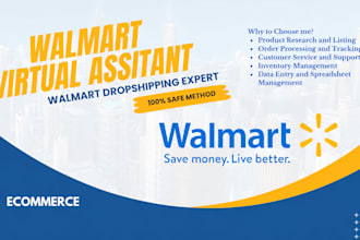 be your expert walmart and ebay virtual assistant