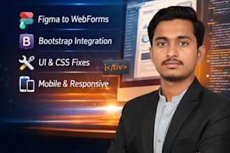 professional asp dot net webforms frontend specialist for modern UI