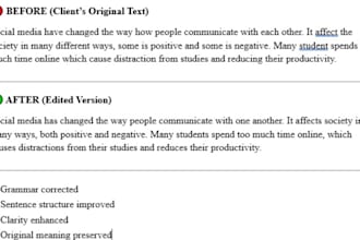 proofread and edit your english content professionally
