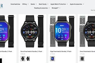 design smartwatch website wristwatch shopify store jewelry website fashion store