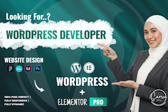 convert figma to wordpress PSD xd canva to elementor website