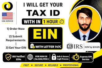 get your llc ein number tax id within 1 hour from irs
