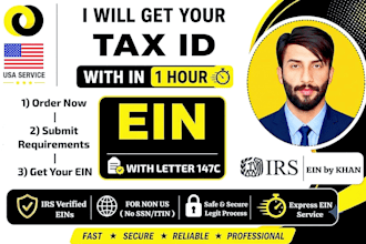 get your llc ein number tax id within 1 hour from irs
